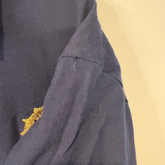 City of New York Lieutenant Polo Shirt Mens‎ Short Sleeve Blue Gold Sz XL - Picture 5 of 6